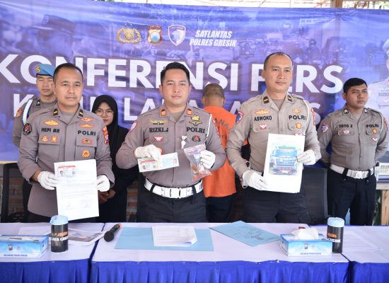Satlantas Polres Gresik Tangkap Pelaku Tabrak Lari yang Tewaskan Remaja di Menganti