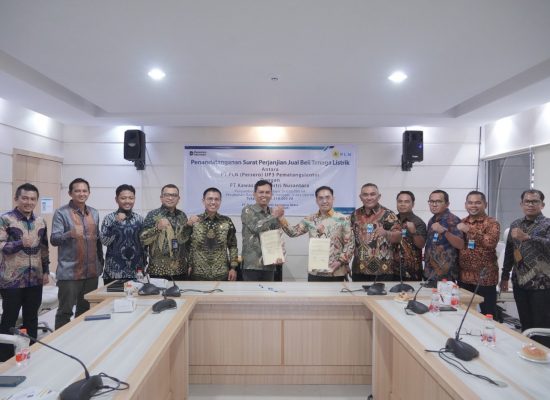 PLN Teken Perjanjian Jual Beli Listrik 32,51 MVA dengan PT KINRA, Dorong Pertumbuhan Industri di Sumut