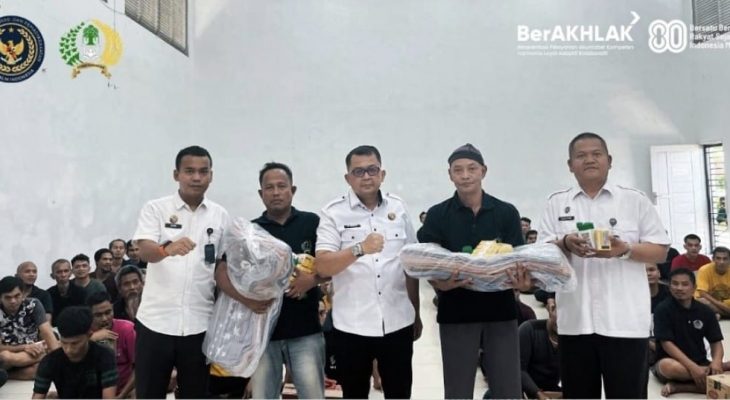 Lapas Kelas IIA Binjai Bagikan Perlengkapan Mandi untuk Warga Binaan
