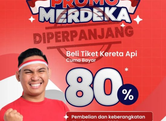 KAI Divre I Sumut Perpanjang Promo Merdeka, Tiket KA Sribilah Utama Diskon 20 Persen