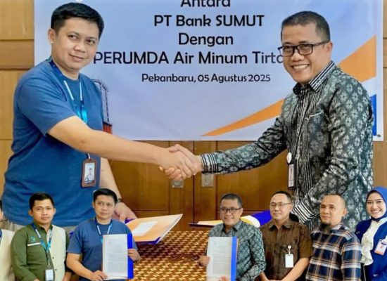 Bank Sumut Gandeng Tirta Siak Permudah Pembayaran Tagihan Air di Pekanbaru