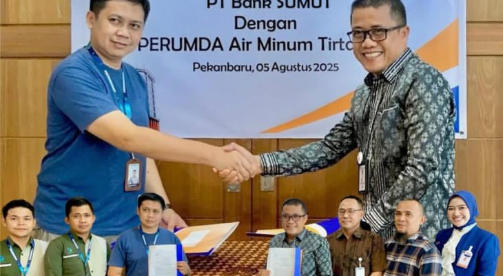 Bank Sumut Gandeng Tirta Siak Permudah Pembayaran Tagihan Air di Pekanbaru