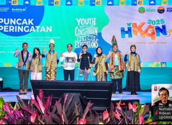 Puncak HKAN 2025, Generasi Muda Deklarasikan Komitmen Jaga Alam Indonesia