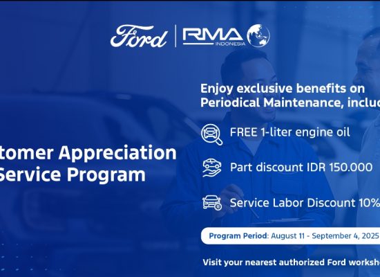 Ford RMA Indonesia Luncurkan “Bulan Apresiasi Pelanggan” Sambut Hari Pelanggan Nasional 2025