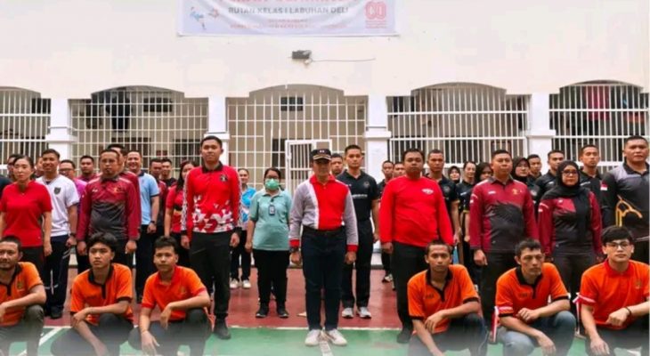 Rutan Labuhan Deli Gelar Pekan Olahraga Warga Binaan, Tingkatkan Sportivitas dan Kebersamaan
