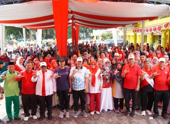 Jalan Sehat Kerukunan Warnai Peringatan HUT ke-80 RI di Langkat