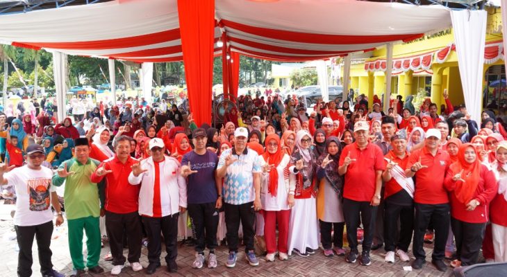Jalan Sehat Kerukunan Warnai Peringatan HUT ke-80 RI di Langkat