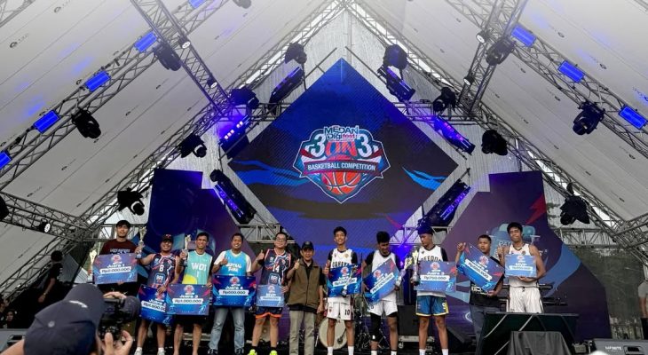 Tim Basket Bank Sumut Sabet Juara 1 Turnamen Basket BMPD Medan di Ajang Medan Digifest Pekan QRIS Nasional 2025