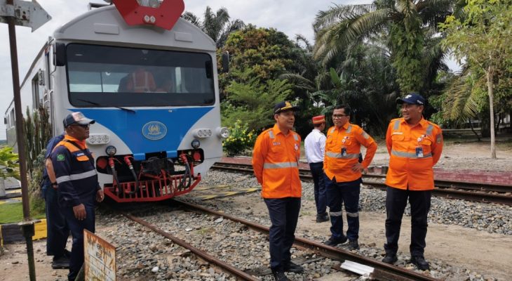 KAI Divre I Sumut Gelar Inspeksi Jalur Kereta Medan–Rantau Prapat