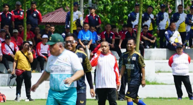 Meriah! Kejati Sumut Taklukkan Wartawan 2-1 di Laga Persahabatan