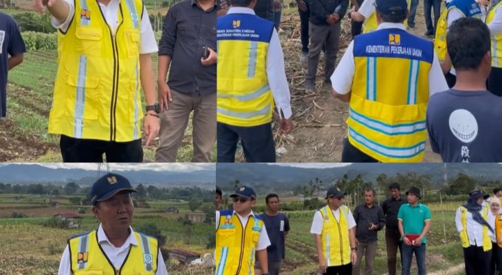 Kepala BBWS Sumatera II Medan Tinjau Pelaksanaan P3-TGAI di Desa Tanjung Merawa Karo