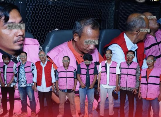 Kejatisu Tahan 8 Tersangka Korupsi Proyek Jalan Rp43,7 Miliar di Batubara