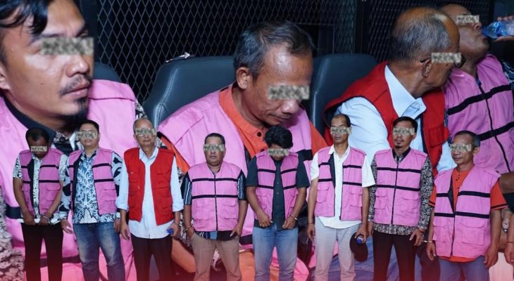 Kejatisu Tahan 8 Tersangka Korupsi Proyek Jalan Rp43,7 Miliar di Batubara