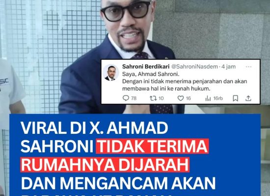 Rumah Ahmad Sahroni Dijarah Warga, Disebut-sebut Terkait Kerusuhan, Kini Siap Tempuh Jalur Hukum