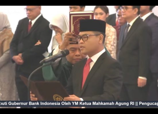 Ricky Perdana Gozali Resmi Dilantik sebagai Deputi Gubernur Bank Indonesia 2025–2030