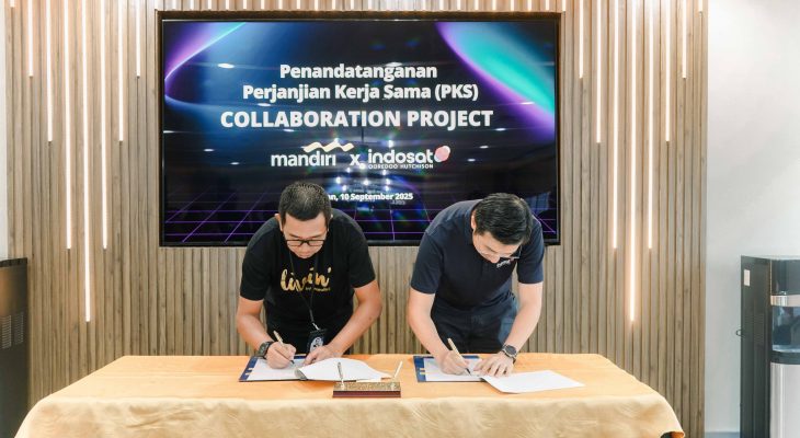 Indosat Ooredoo Hutchison Gandeng Bank Mandiri Dukung Pengusaha Lokal di Wilayah Rural Sumatra