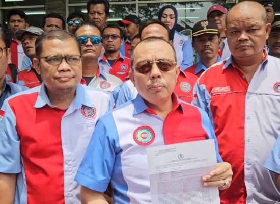 Ketua Umum FSPTSI-KSPSI Laporkan Dugaan Pemalsuan Merek ke Polda Sumut
