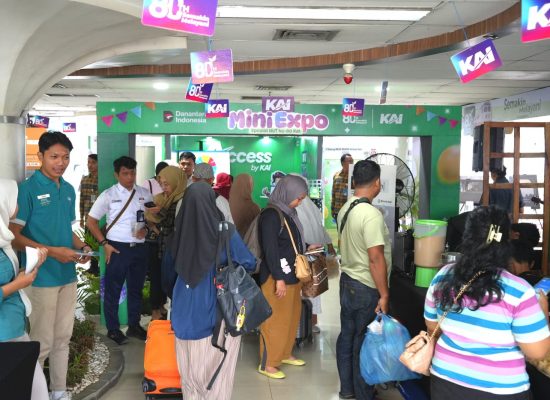 KAI Divre I Sumut Gelar Mini Expo di Stasiun Medan Sambut HUT ke-80