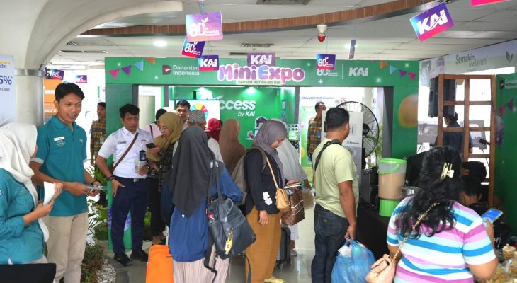 KAI Divre I Sumut Gelar Mini Expo di Stasiun Medan Sambut HUT ke-80