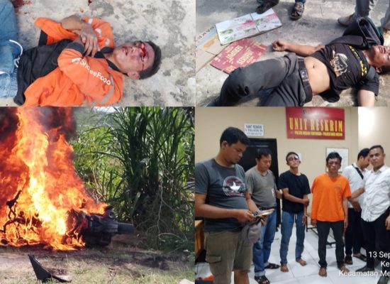 Duo Maling Motor Nyaris Tewas Dihajar Massa di Batang Kuis, Polisi Selamatkan dari Amukan Warga