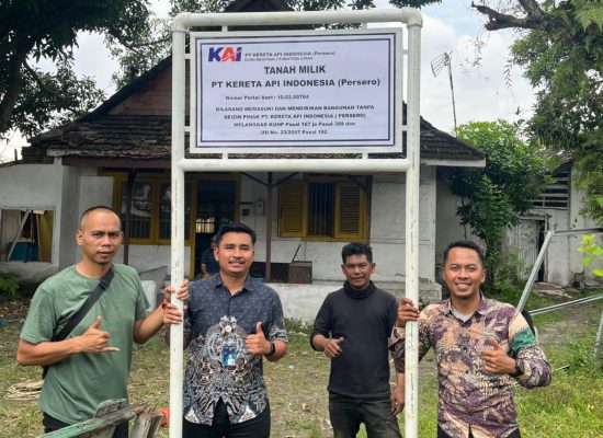 PN Medan Eksekusi Aset PT KAI di Jalan Perintis Kemerdekaan