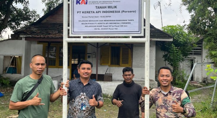 PN Medan Eksekusi Aset PT KAI di Jalan Perintis Kemerdekaan