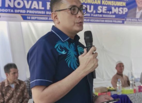 Defri Noval Pasaribu Sosialisasikan Ranperda Perlindungan Konsumen di Medan Polonia