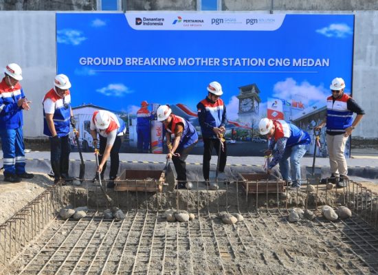 Medan Resmikan Ground Breaking Pembangunan Mother Station CNG Pertama