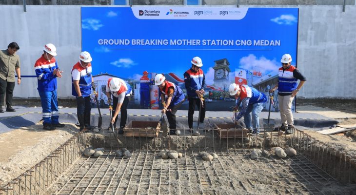 Medan Resmikan Ground Breaking Pembangunan Mother Station CNG Pertama