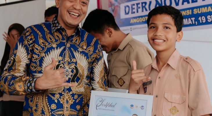 Defri Noval Pasaribu Gelorakan Semangat Kebangsaan di SMKN 3 Medan