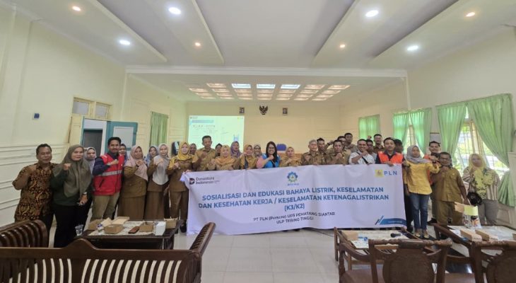 PLN Sosialisasikan Bahaya Listrik dan Edukasi K3 di Tebing Tinggi