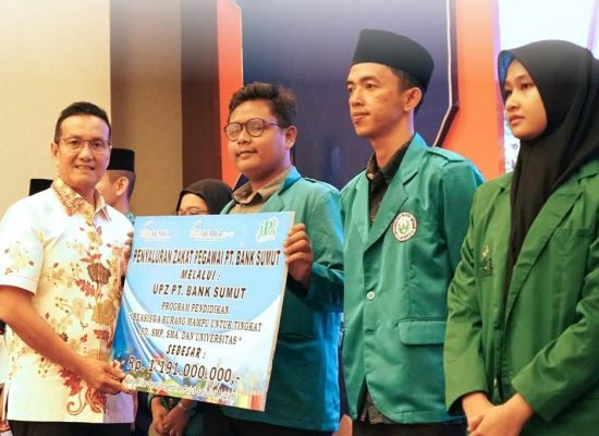 UPZ Bank Sumut Dukung Pendidikan dan UMKM Lewat Penyaluran Zakat Rp1,19 Miliar