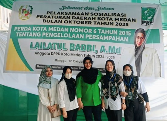 Dorong Ekonomi Keluarga dan Lingkungan Bersih, Lailatul Badri Ajak Pemko Medan Bentuk Bank Sampah di Tiap Kelurahan