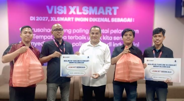 MTXLSMART Gelar Program “JUM’AT BERKAH” Serentak di 10 Kota Besar Sumatera, Wujud Kepedulian dan Kebersamaan Karyawan