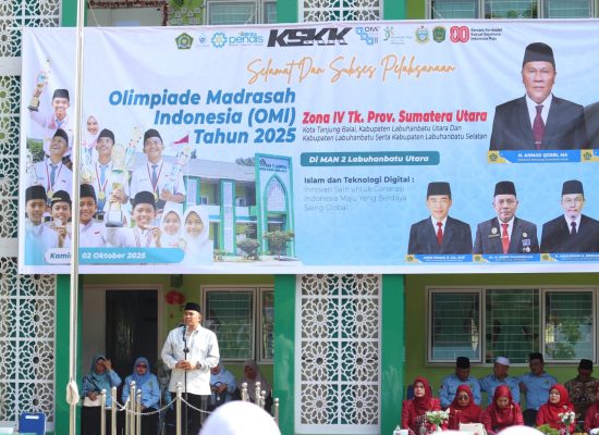 958 Siswa Ikuti Olimpiade Madrasah Indonesia Tingkat Provinsi Sumut di Labuhanbatu Utara