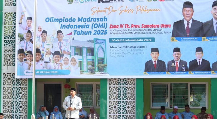 958 Siswa Ikuti Olimpiade Madrasah Indonesia Tingkat Provinsi Sumut di Labuhanbatu Utara