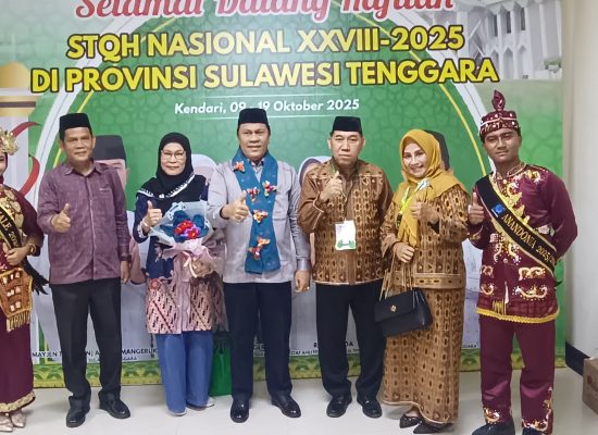 Kakanwil Kemenagsu Hadiri Pembukaan STQH Nasional XXVIII di Kendari, Ajak Kafilah Sumut Tampil Maksimal