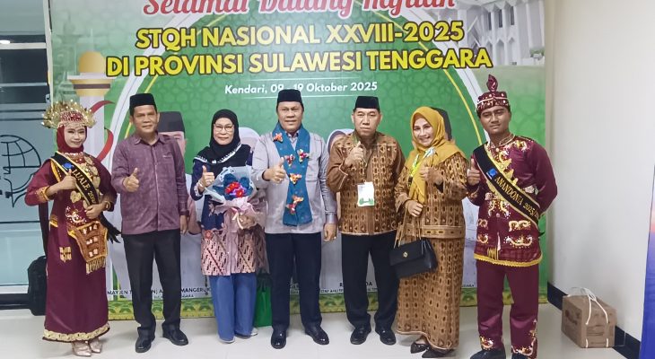 Kakanwil Kemenagsu Hadiri Pembukaan STQH Nasional XXVIII di Kendari, Ajak Kafilah Sumut Tampil Maksimal
