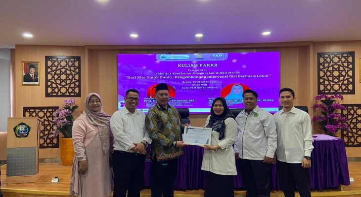 FKM UINSU Gelar Kuliah Pakar Gizi Bersama Ketua Umum AIPGI Prof. Dr. Ir. Budi Setiawan