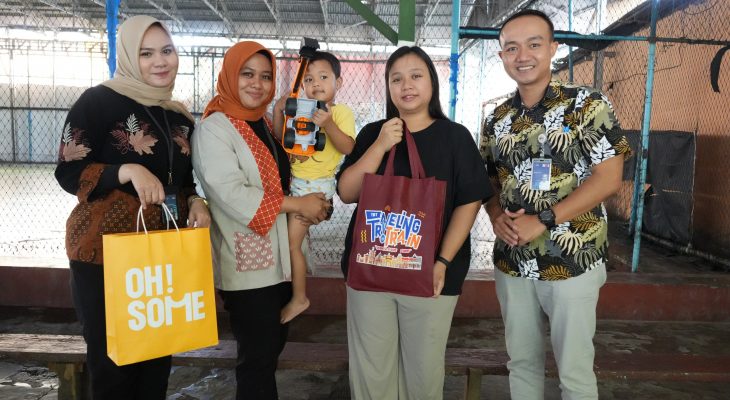 KAI Divre I Sumatera Utara Kunjungi dan Beri Dukungan kepada Korban Balita Insiden Pelemparan Batu Kereta Api