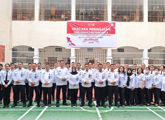 Rutan Labuhan Deli Gelar Upacara Peringatan Hari Kesaktian Pancasila