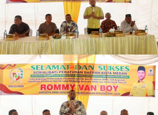 Sosialisasi Perda Kesehatan, DPRD dan Camat Medan Tuntungan Jaring Aspirasi Warga