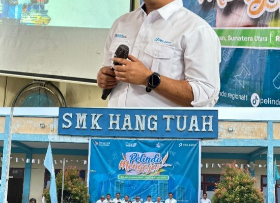 Pelindo Regional 1 Tingkatkan Kualitas Pendidikan Lewat Program “Pelindo Mengajar” di Belawan