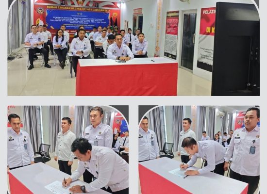 Rutan Labuhan Deli Tandatangani Komitmen Bersama Dukung Reformasi Birokrasi dan Zona Integritas
