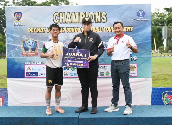 Patriot U-15 Torganda Football Tournament 2025 Resmi Ditutup, Garuda Deli Sampali Raih Piala Pangkosek I