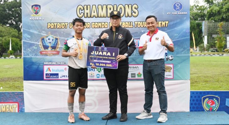 Patriot U-15 Torganda Football Tournament 2025 Resmi Ditutup, Garuda Deli Sampali Raih Piala Pangkosek I