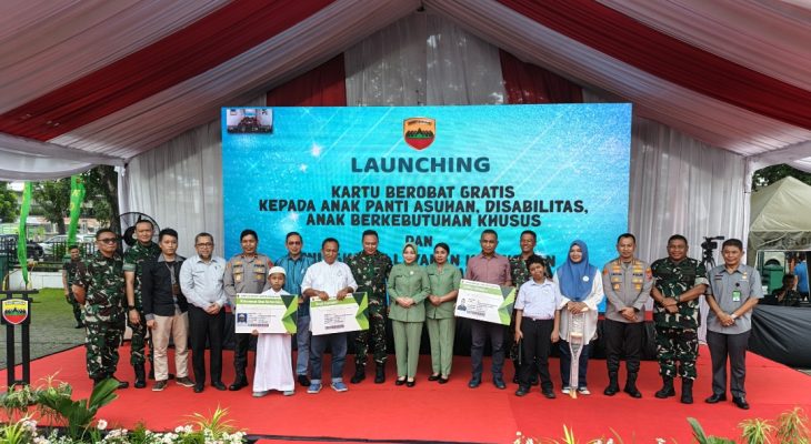 Kodam I/Bukit Barisan Luncurkan Kartu Berobat Gratis untuk Anak Panti, Disabilitas, dan Jurnalis di Medan