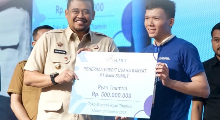 Bank Sumut Dukung Akad Massal KUR Nasional dan Peluncuran Kredit Program Perumahan di Surabaya