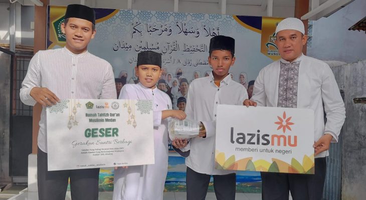 Rumah Tahfizh Qur’an Muslimin Medan dan LAZISMU Gelar Gerakan Santri Berbagi: Wujudkan Kepedulian Sosial di Tengah Masyarakat