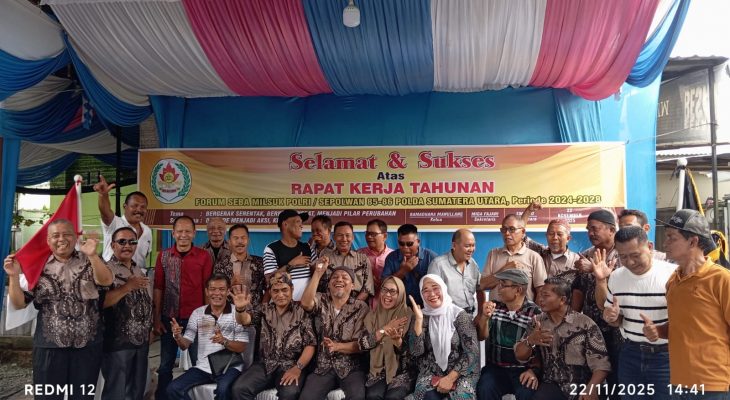 FORSEBA 85/86 Polda Sumut Gelar Rapat Kerja Tahunan, Tegaskan Disiplin Iuran dan Program Sosial